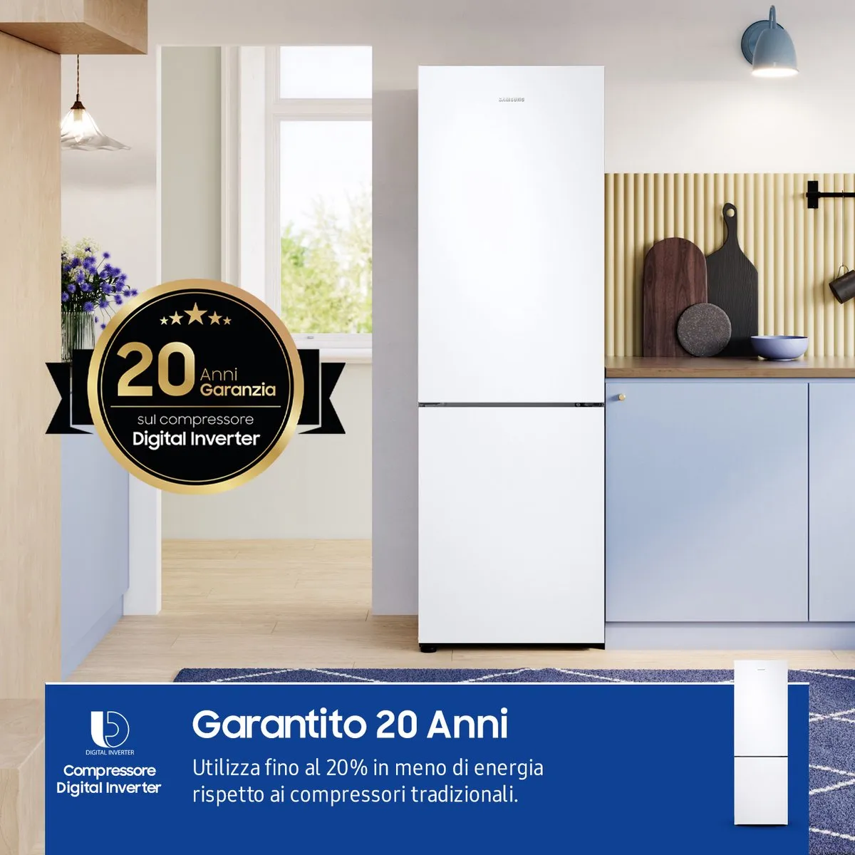 Samsung RB33B610EWW Vrijstaand Koelkast - 344L - Wit - afbeelding 6 van 6