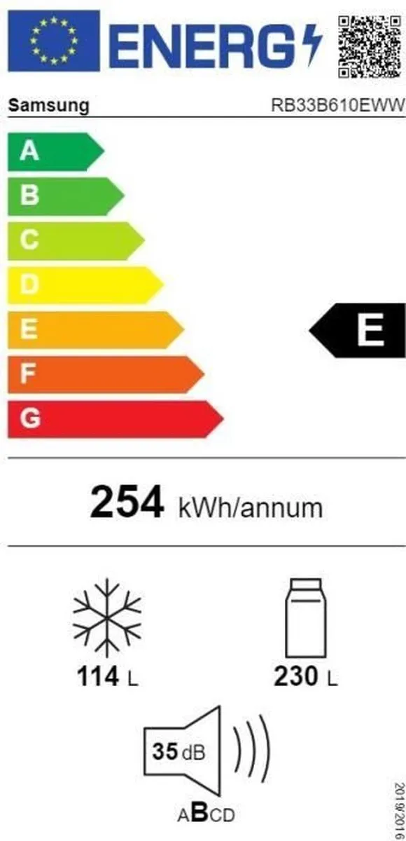 Samsung RB33B610EWW Vrijstaand Koelkast - 344L - Wit
