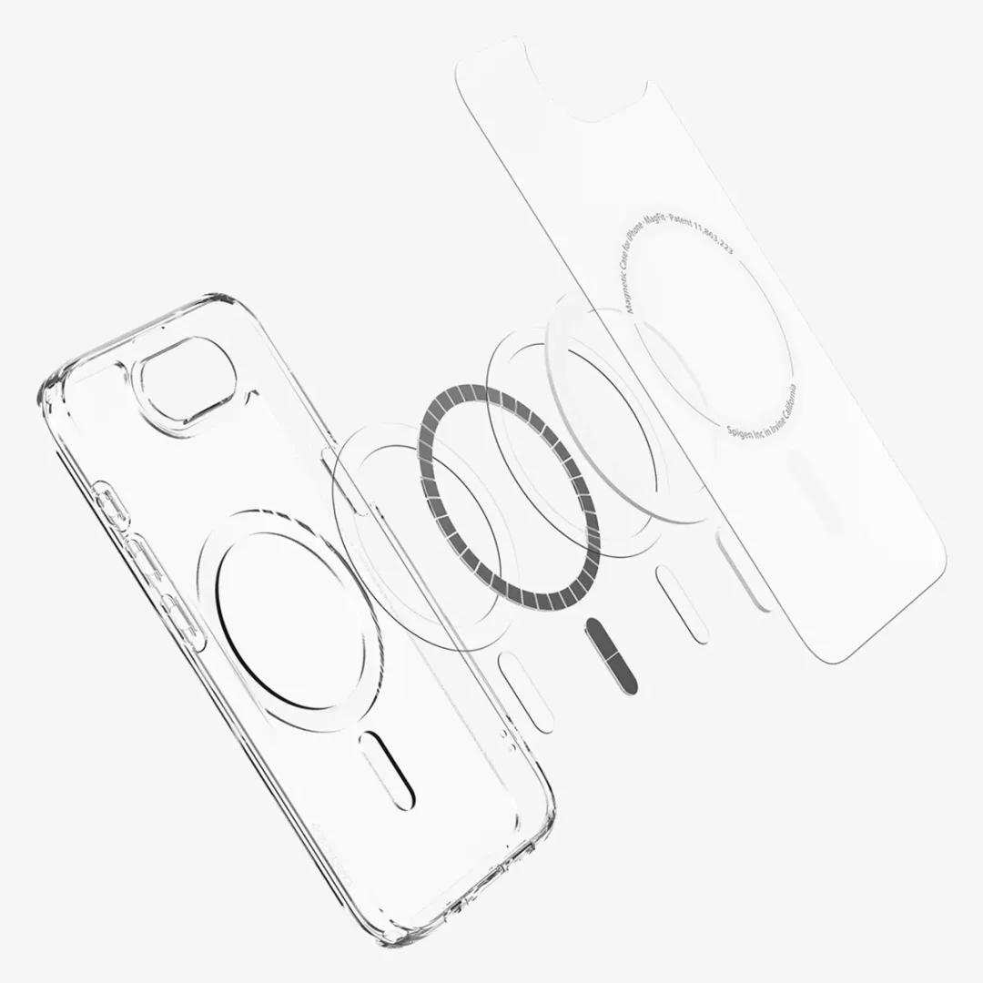 Spigen Ultra Hybrid MagFit ACS09145 Hoesje - iPhone 16e - Wit
