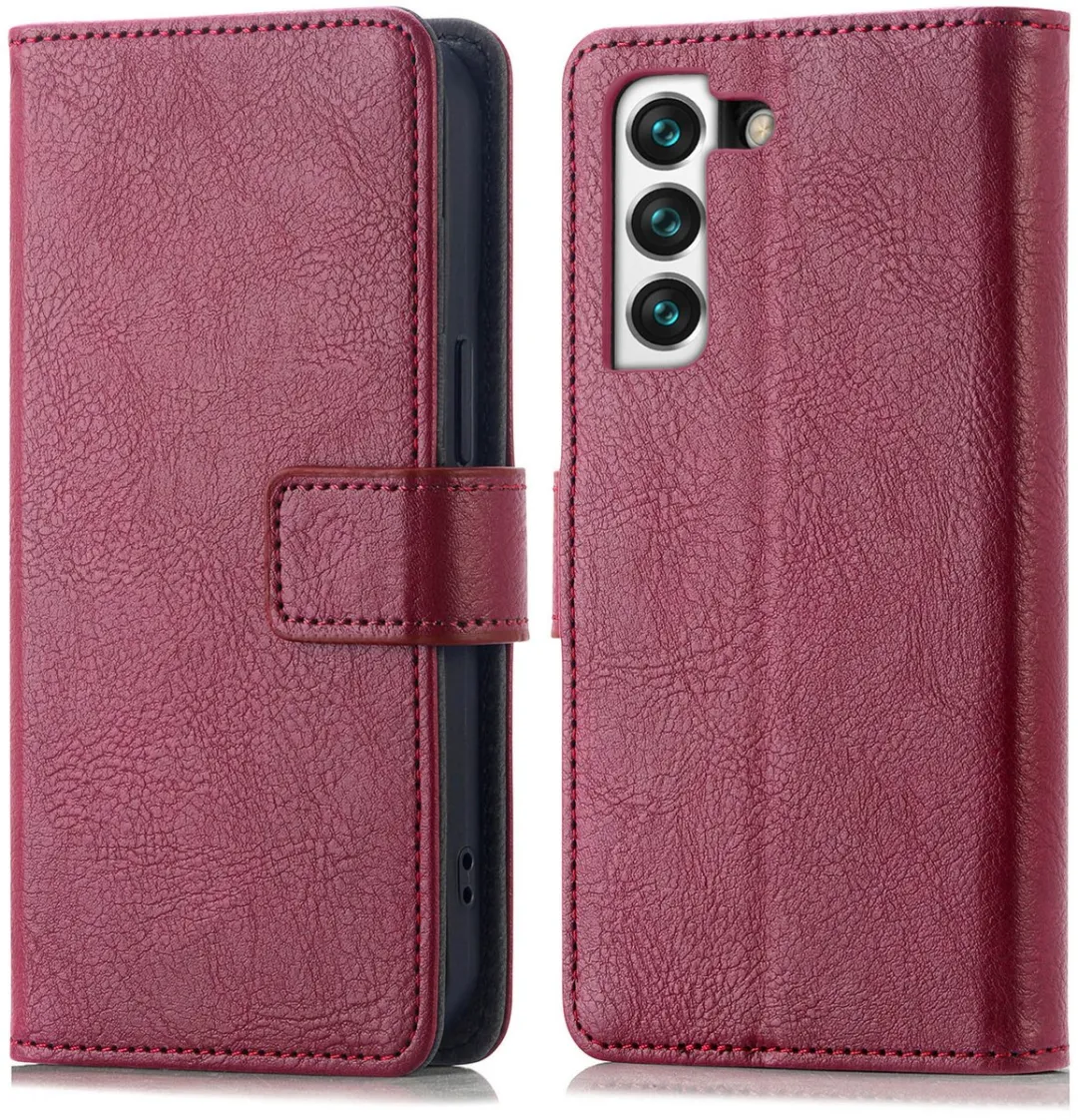 Imoshion Hoesje Samsung Galaxy S21 - 3 Pasjes - Donkerrood
