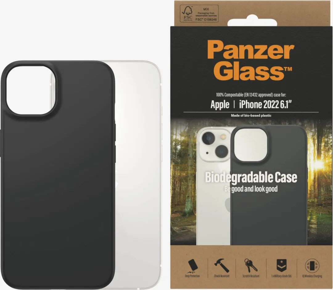 PanzerGlass PZ-0417 Backcover iPhone 14 - Zwart