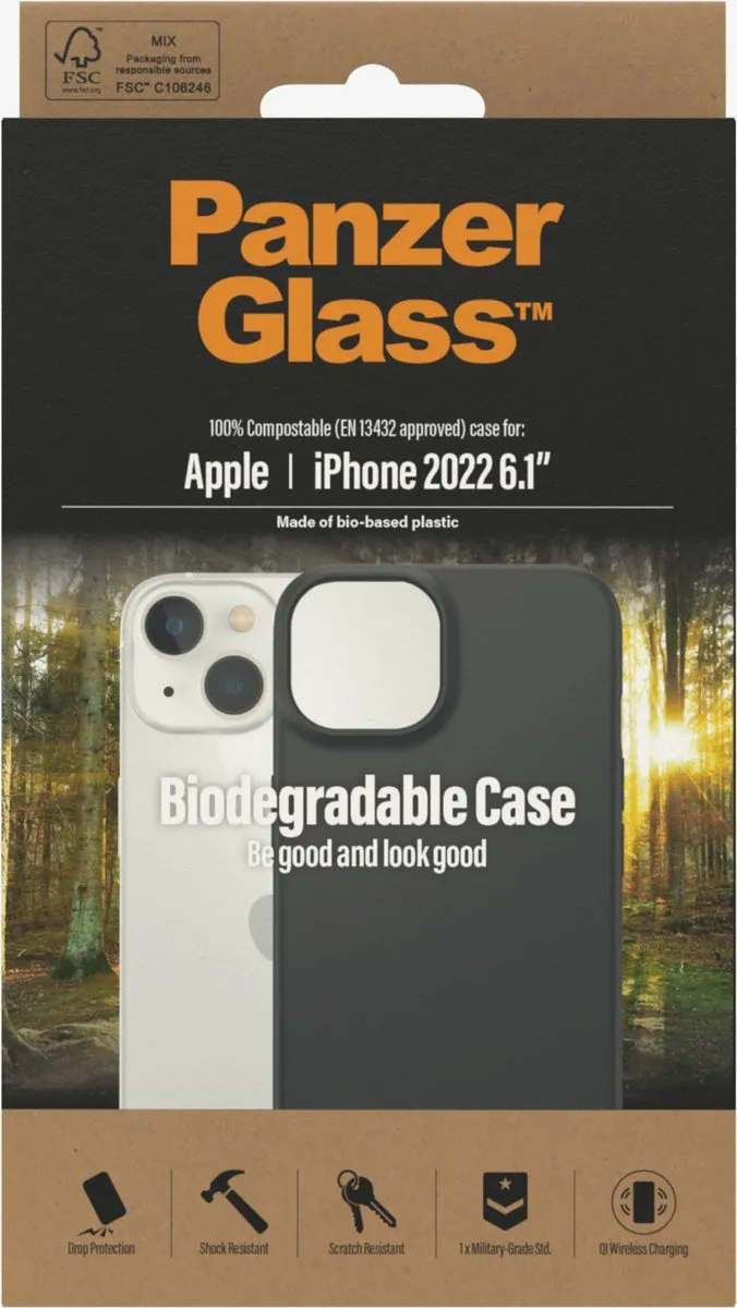 PanzerGlass PZ-0417 Backcover iPhone 14 - Zwart