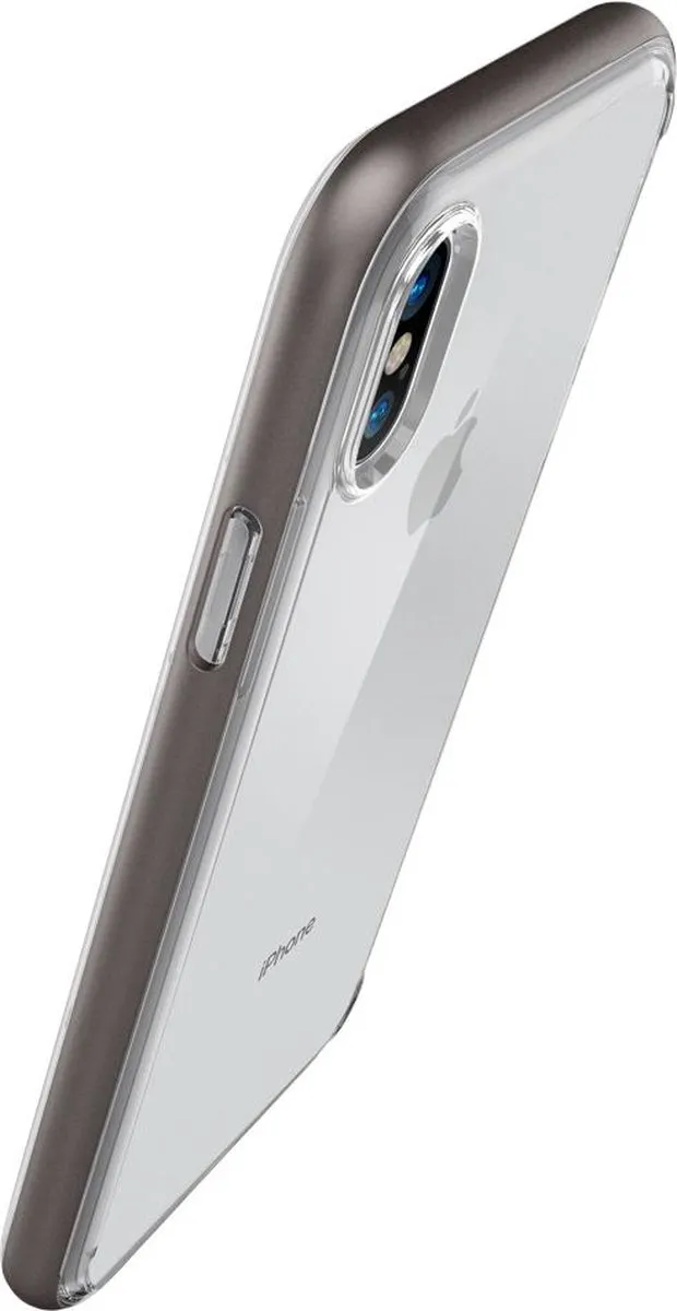 Spigen Neo Hybrid Crystal Hoesje iPhone X - Grijs - afbeelding 6 van 6