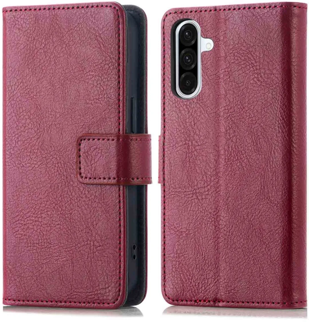 Imoshion Hoesje Samsung Galaxy A36 - 3 Pasjes - Bordeaux
