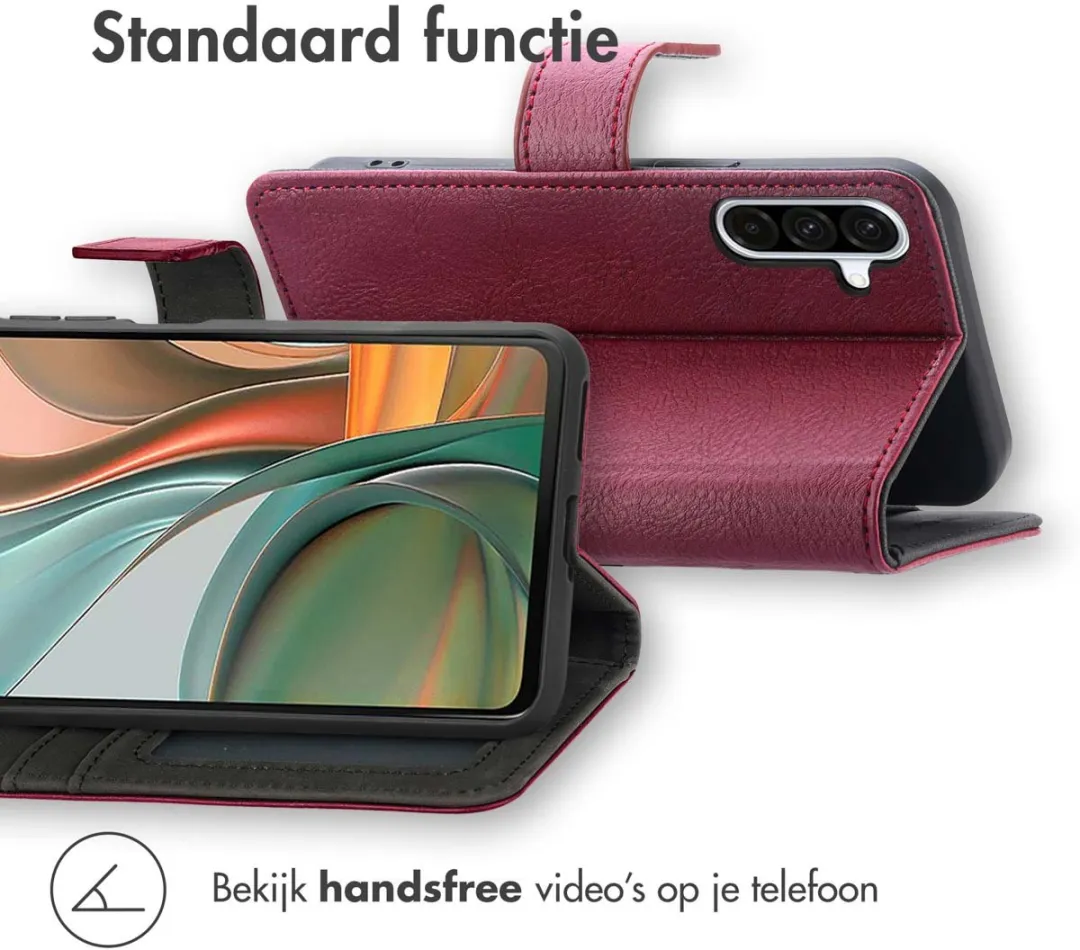 Imoshion Hoesje Samsung Galaxy A36 - 3 Pasjes - Bordeaux