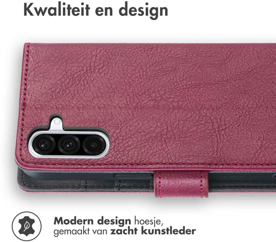 Imoshion Hoesje Samsung Galaxy A36 - 3 Pasjes - Bordeaux