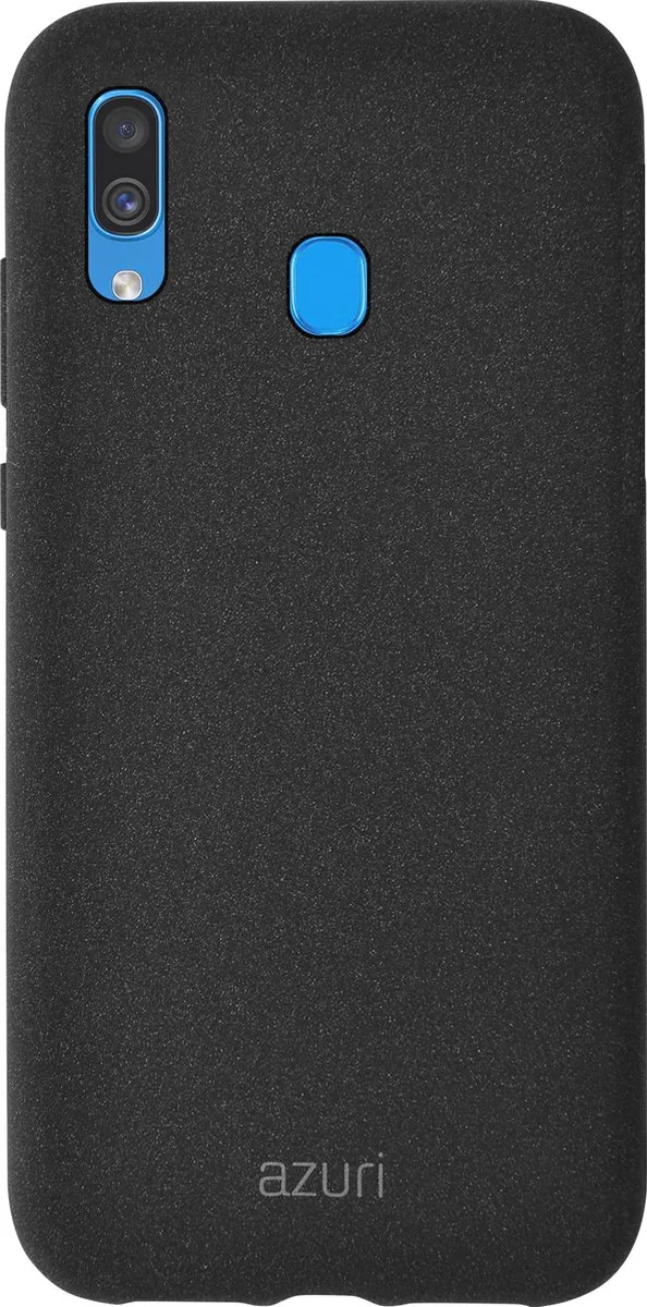 Azuri Flexibel Hoesje Galaxy A40 - Zandtextuur - Zwart