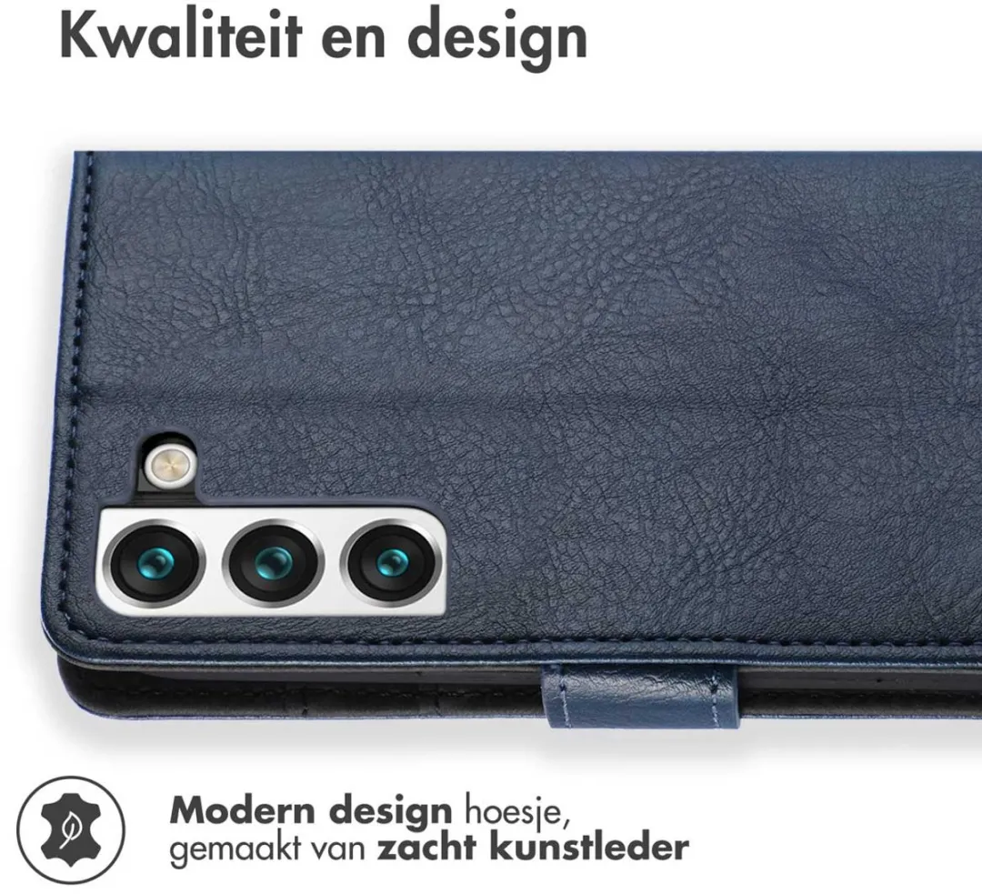 Imoshion Hoesje Samsung Galaxy S22 - 3 Pasjes - Donkerblauw