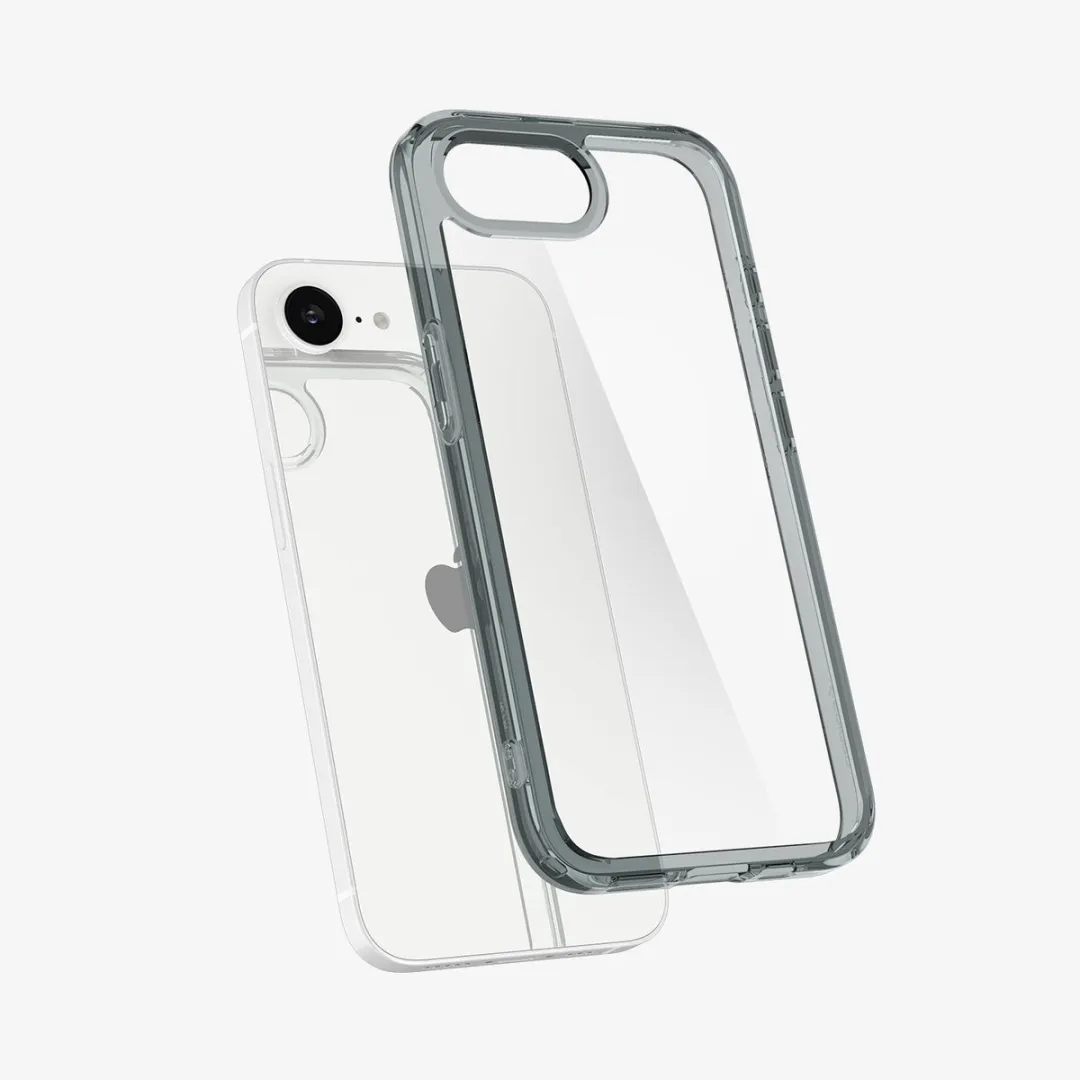Spigen Ultra Hybrid Hoesje iPhone 16E - 1 Pasje - Zwart