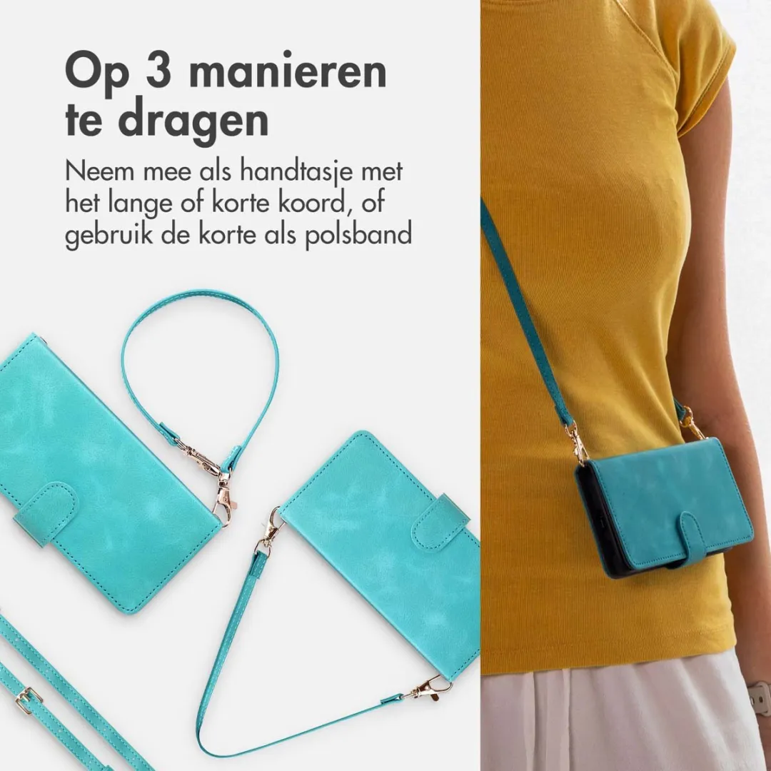 Imoshion Bookcase Hoesje Samsung Galaxy S23 FE - 3 Pasjes - Turquoise