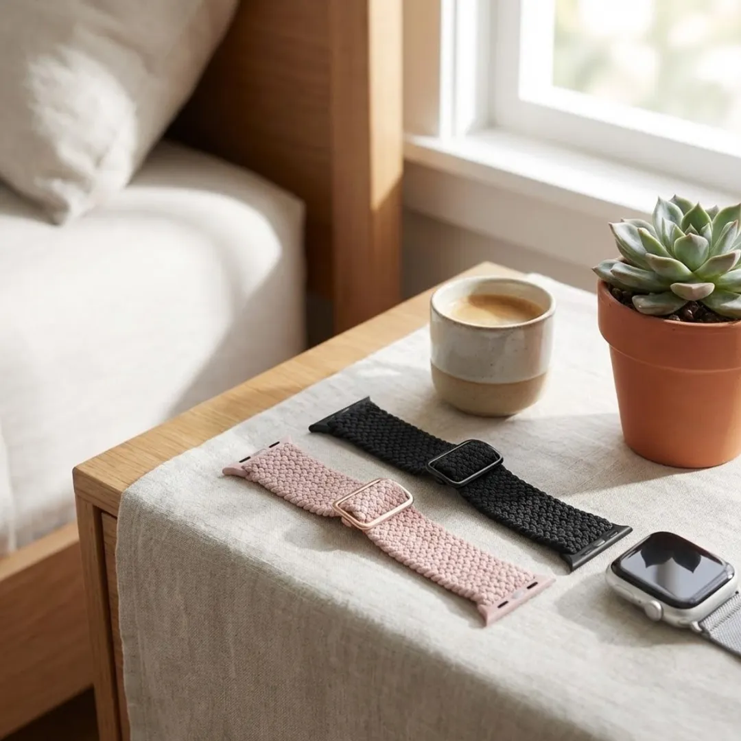 NUVEX Roze-Zwart Horloge Band 2 Stuks - Apple Watch 38-42mm
