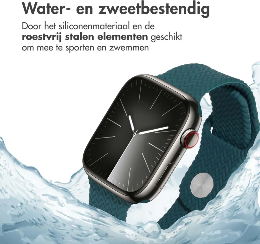 Imoshion Siliconen Bandje Apple Watch 44-49mm - Donkergroen