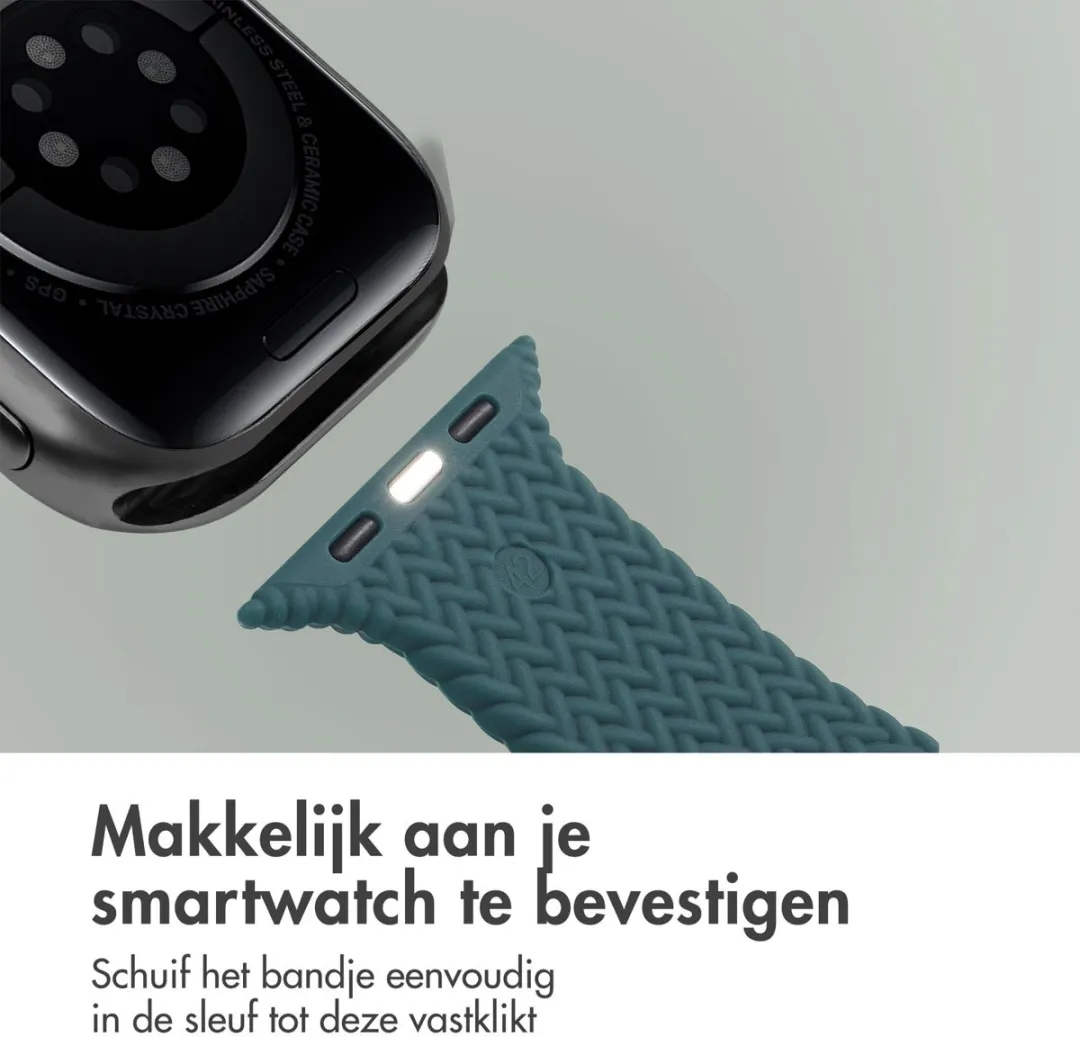 Imoshion Siliconen Bandje Apple Watch 44-49mm - Donkergroen