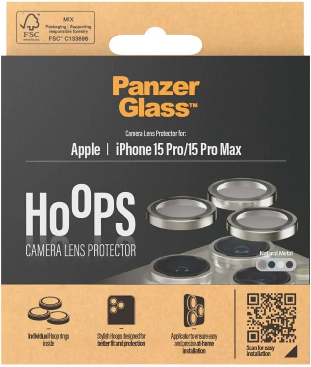 PanzerGlass Optical Hoop Rings iPhone 15 Pro/Pro Max