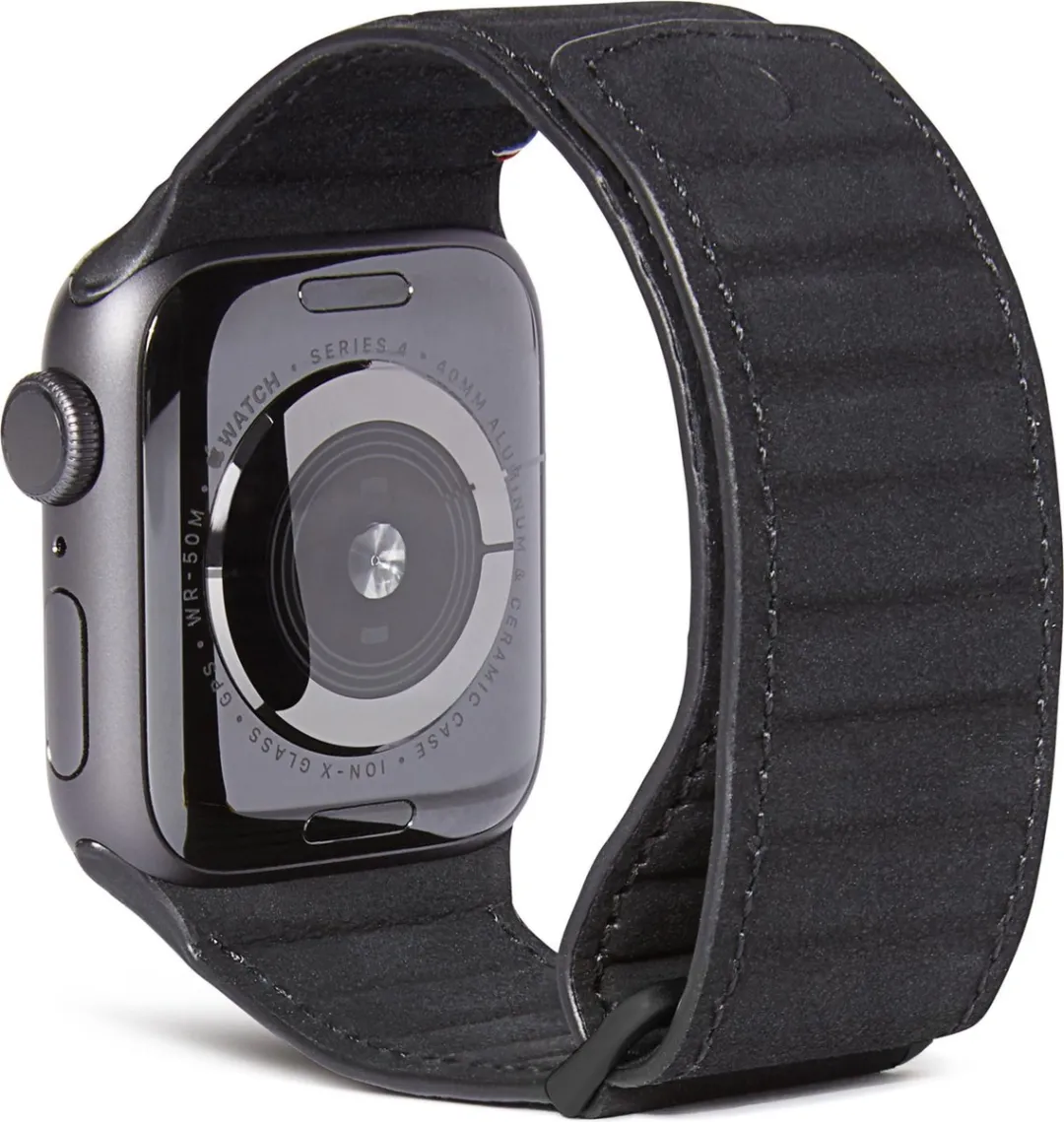 Decoded Traction Strap Magnetische Horlogeband - Apple Watch 38/40mm Zwart