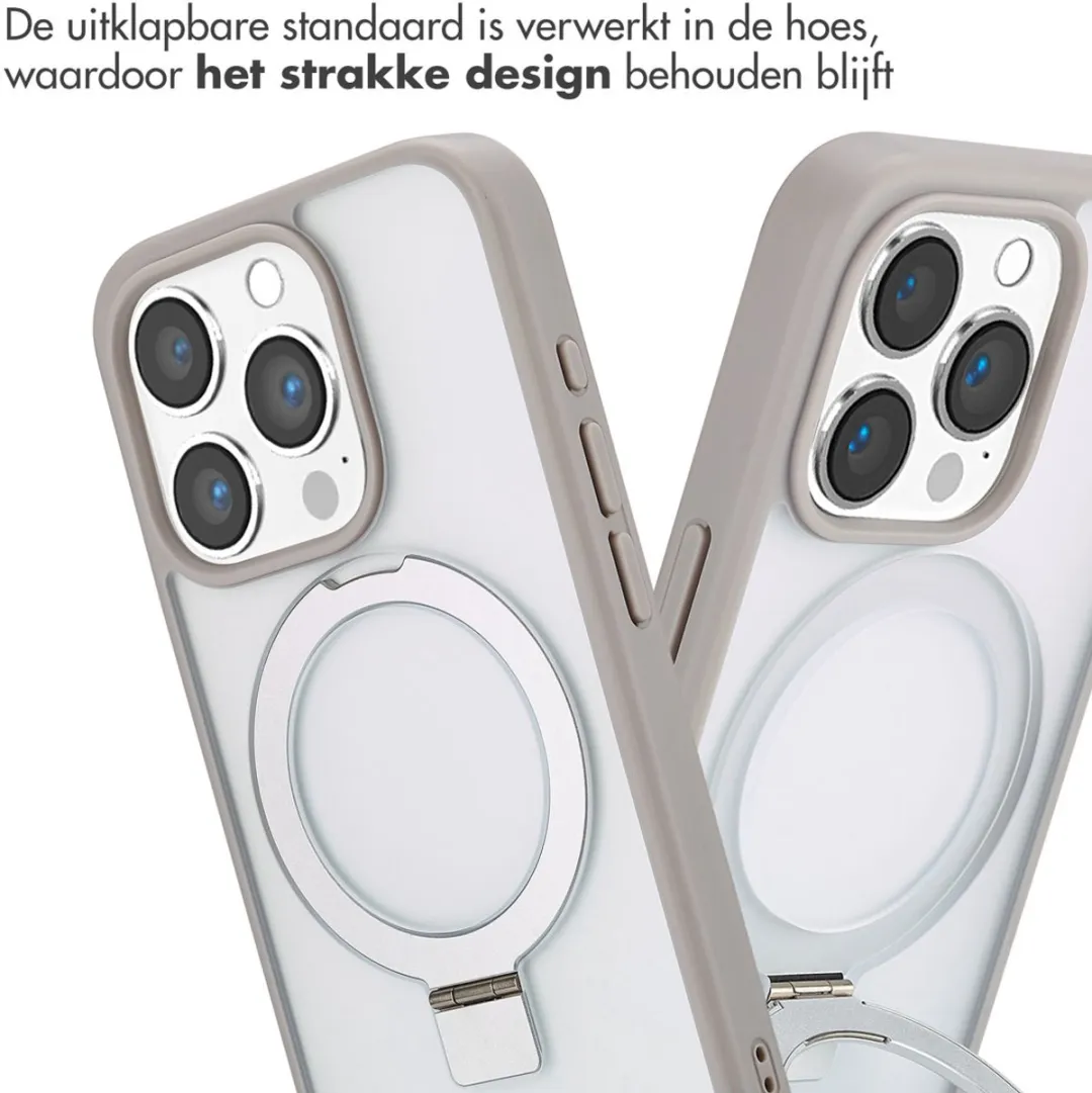 Accezz iPhone 15 Pro Hoesje Grijs - MagSafe