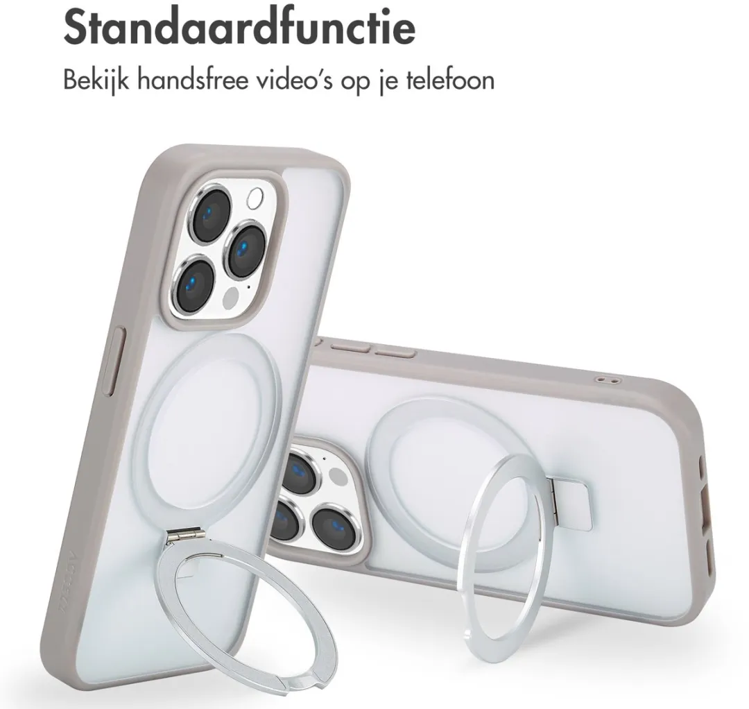 Accezz iPhone 15 Pro Hoesje Grijs - MagSafe