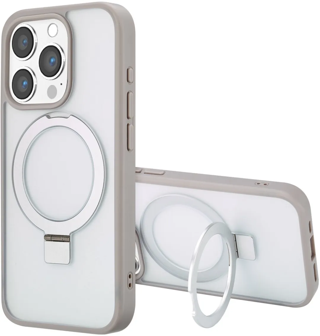Accezz iPhone 15 Pro Hoesje Grijs - MagSafe