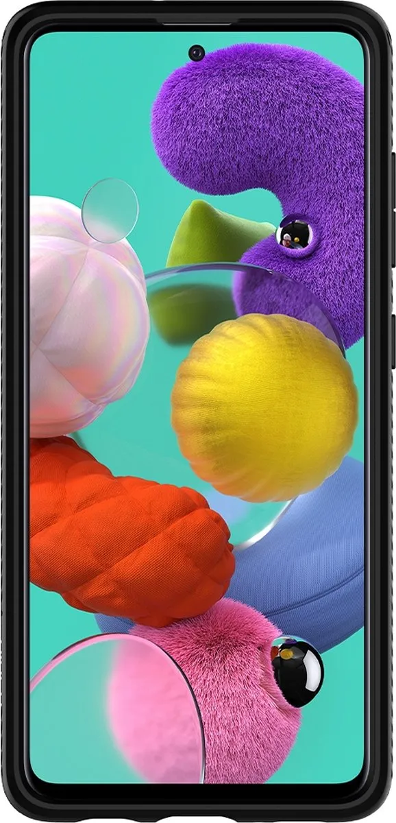 Spigen Liquid Air ACS00601 Hoesje - Samsung Galaxy A51 - Matte Zwart - afbeelding 5 van 6