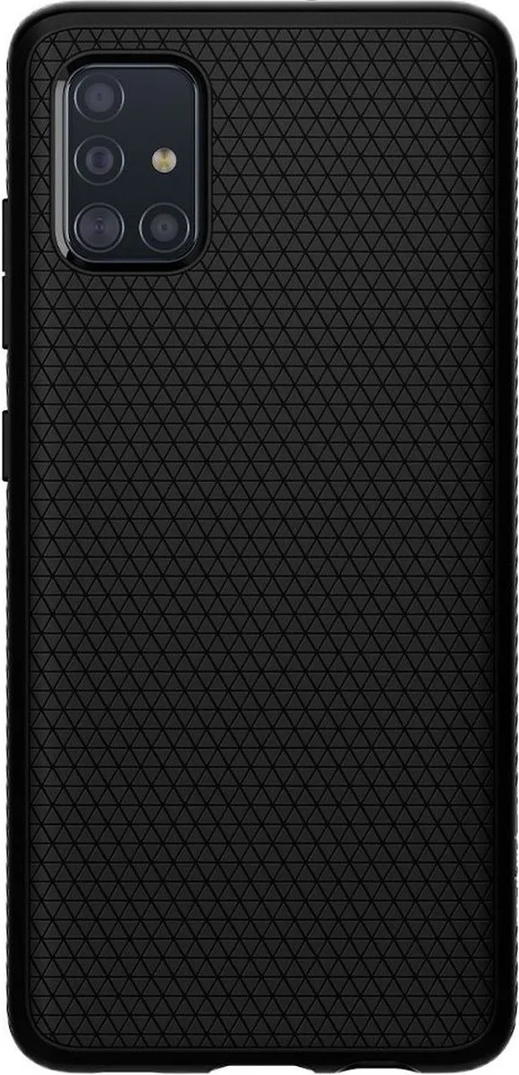 Spigen Liquid Air ACS00601 Hoesje - Samsung Galaxy A51 - Matte Zwart - afbeelding 4 van 6