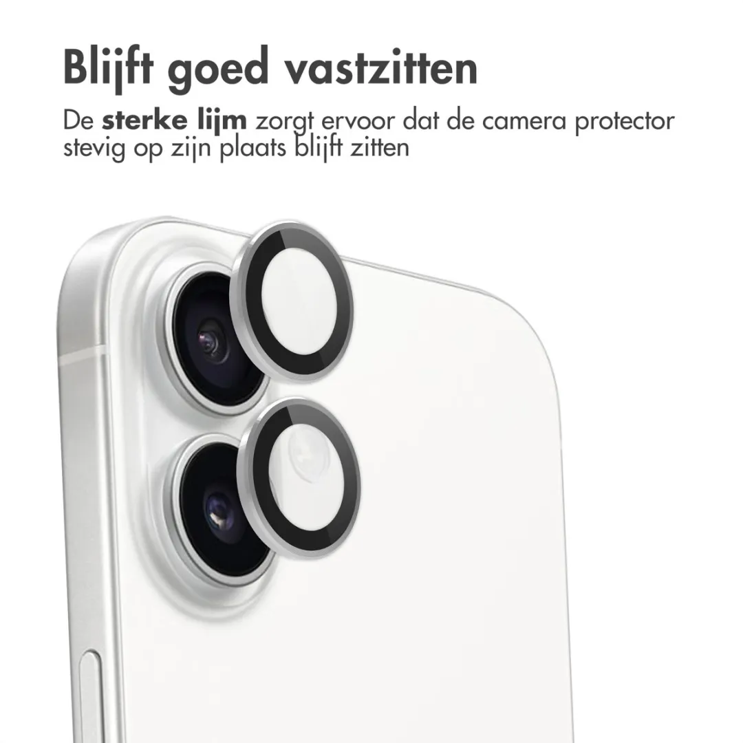 Imoshion Camera Lens Protector iPhone 16/16 Plus/17 - 2 Stuks - Wit