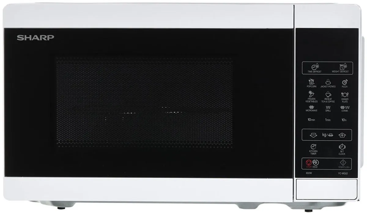 Sharp YC-MG02EW Magnetron 20L - 800W/1000W Grill - Wit