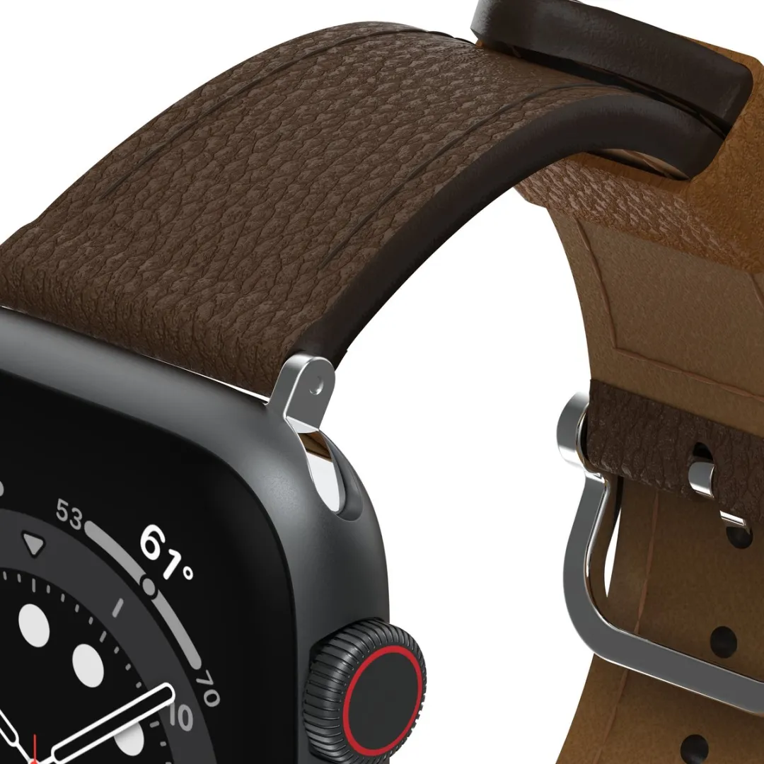 OtterBox Symmetry Cactus Leren Bandje Apple Watch - Bruin