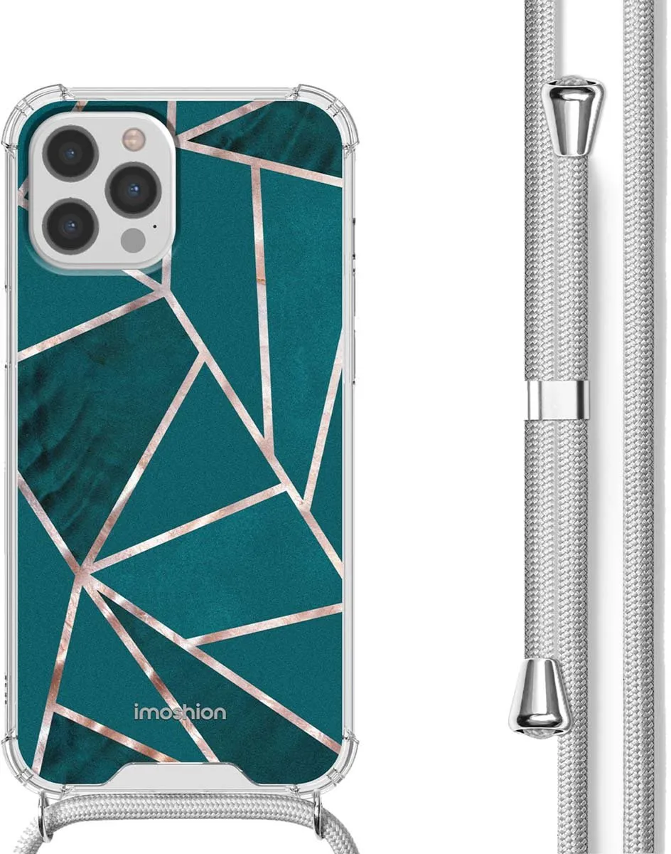 Imoshion iPhone 12/12 Pro Design Hoesje - Petrol Green Graphic