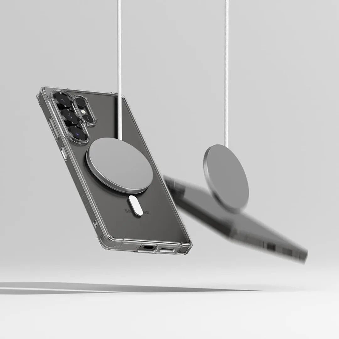 Ringke Fusion Magnetische Hoes voor Samsung Galaxy S25 Ultra - Transparent