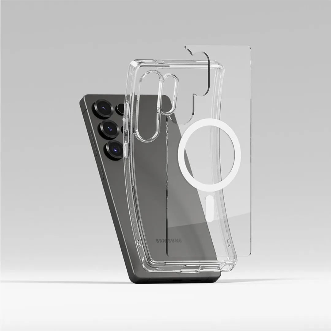 Ringke Fusion Magnetische Hoes voor Samsung Galaxy S25 Ultra - Transparent - afbeelding 6 van 6