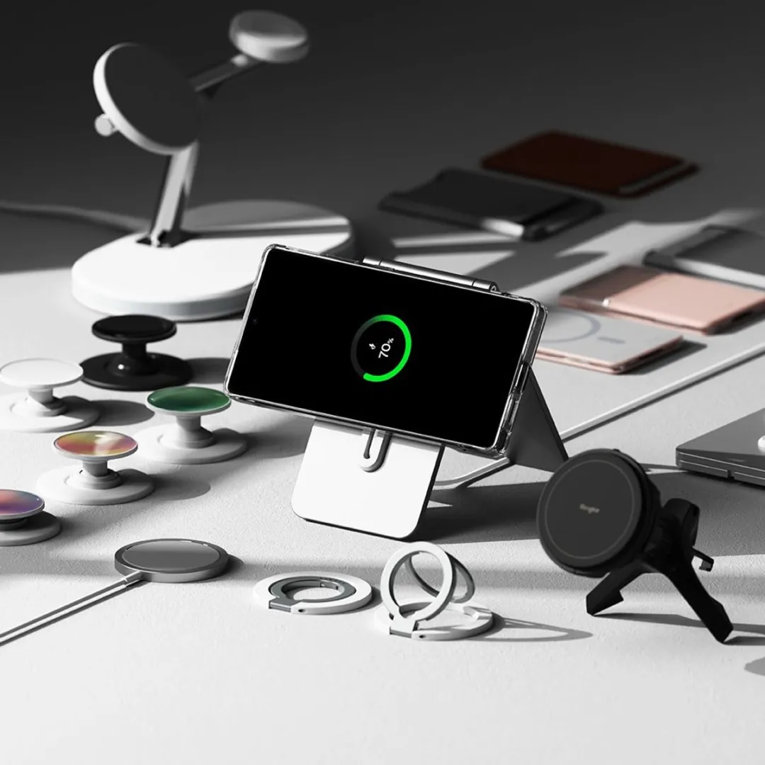 Ringke Fusion Magnetische Hoes voor Samsung Galaxy S25 Ultra - Transparent