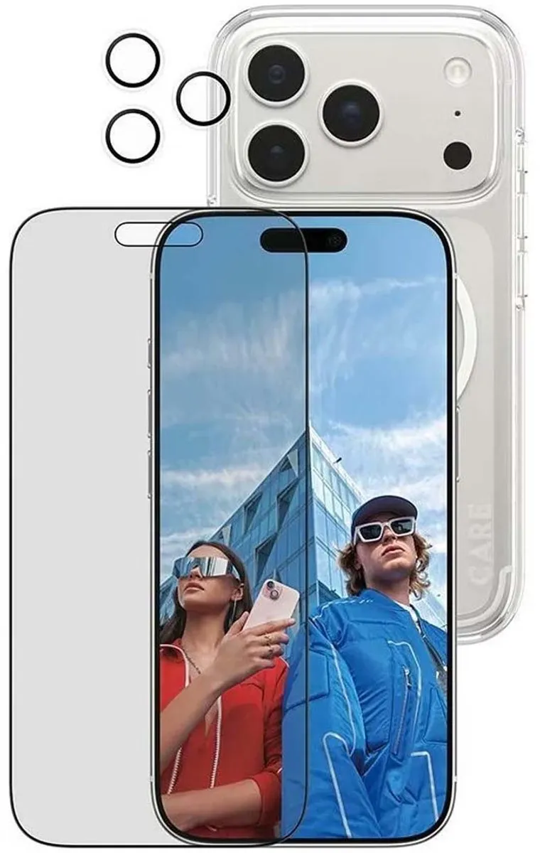 PanzerGlass CR41097 Beschermset iPhone 17 Pro - Doorzichtig zwart - afbeelding 6 van 6