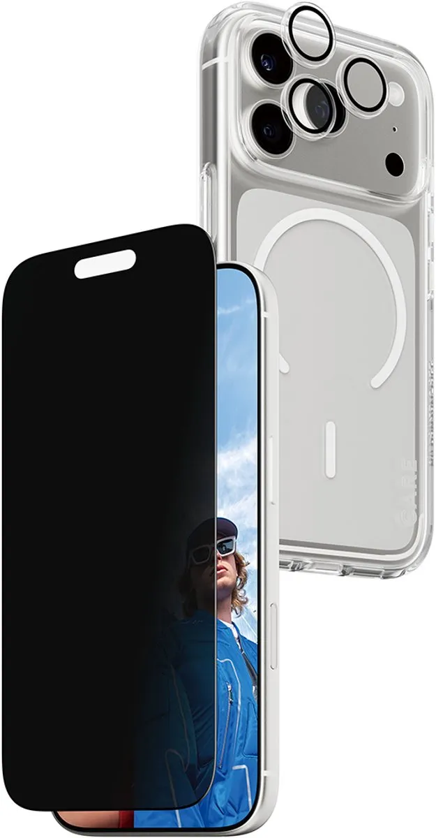 PanzerGlass CR41097 Beschermset iPhone 17 Pro - Doorzichtig zwart