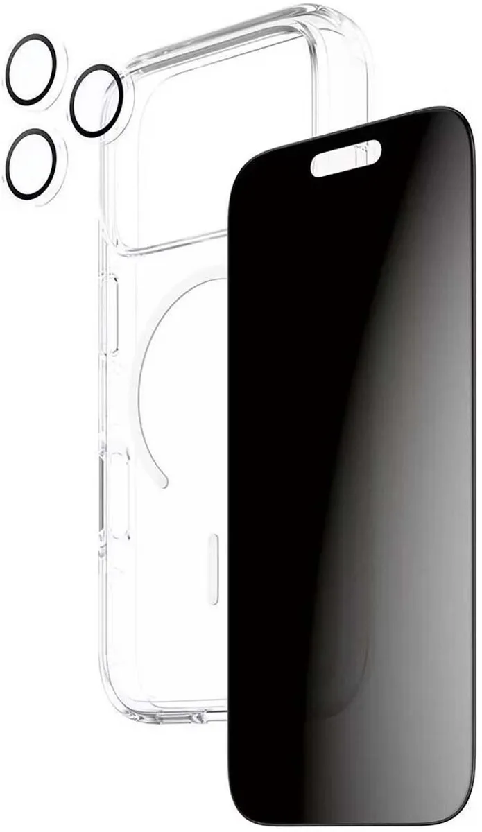 PanzerGlass CR41097 Beschermset iPhone 17 Pro - Doorzichtig zwart