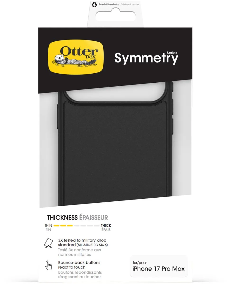 OtterBox Symmetry MagSafe Backcover iPhone 17 Pro Max - Zwart