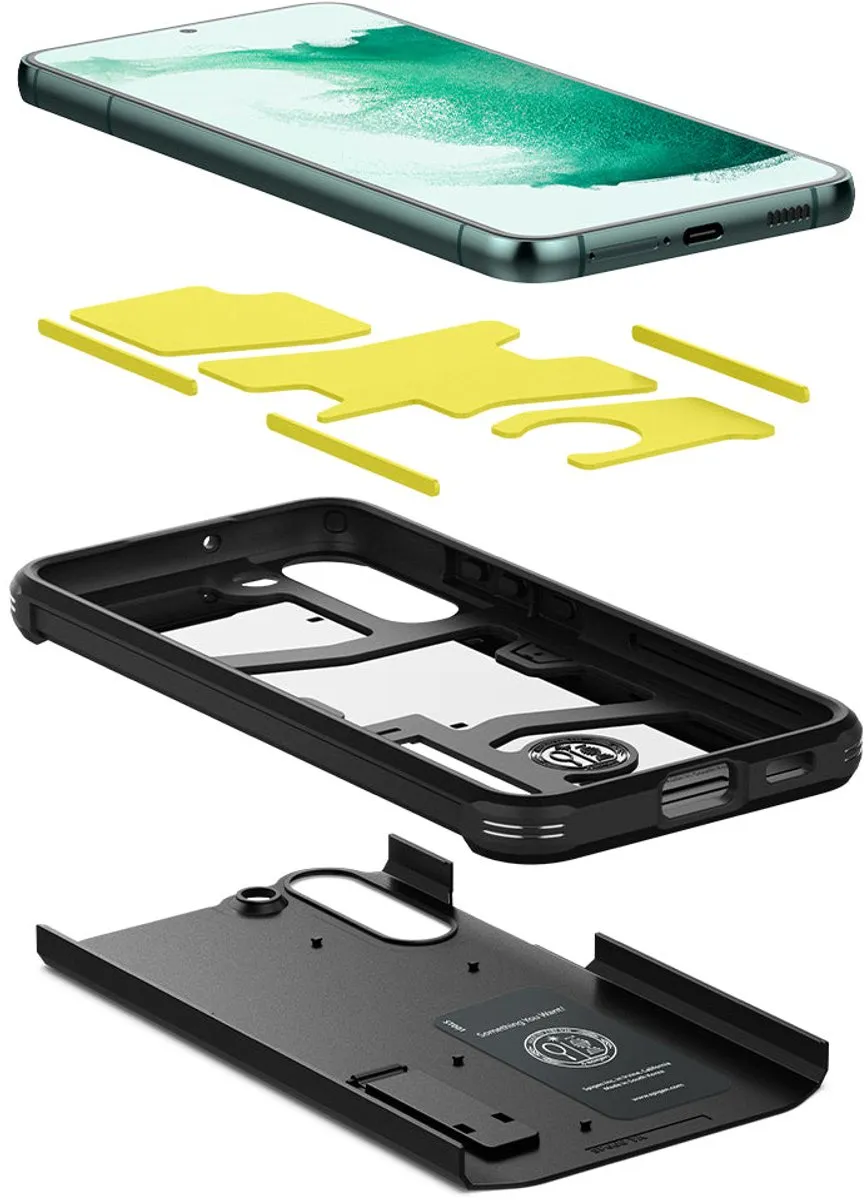 Spigen Tough Armor Hoesje ACS03991 - Samsung Galaxy S22 - Zwart