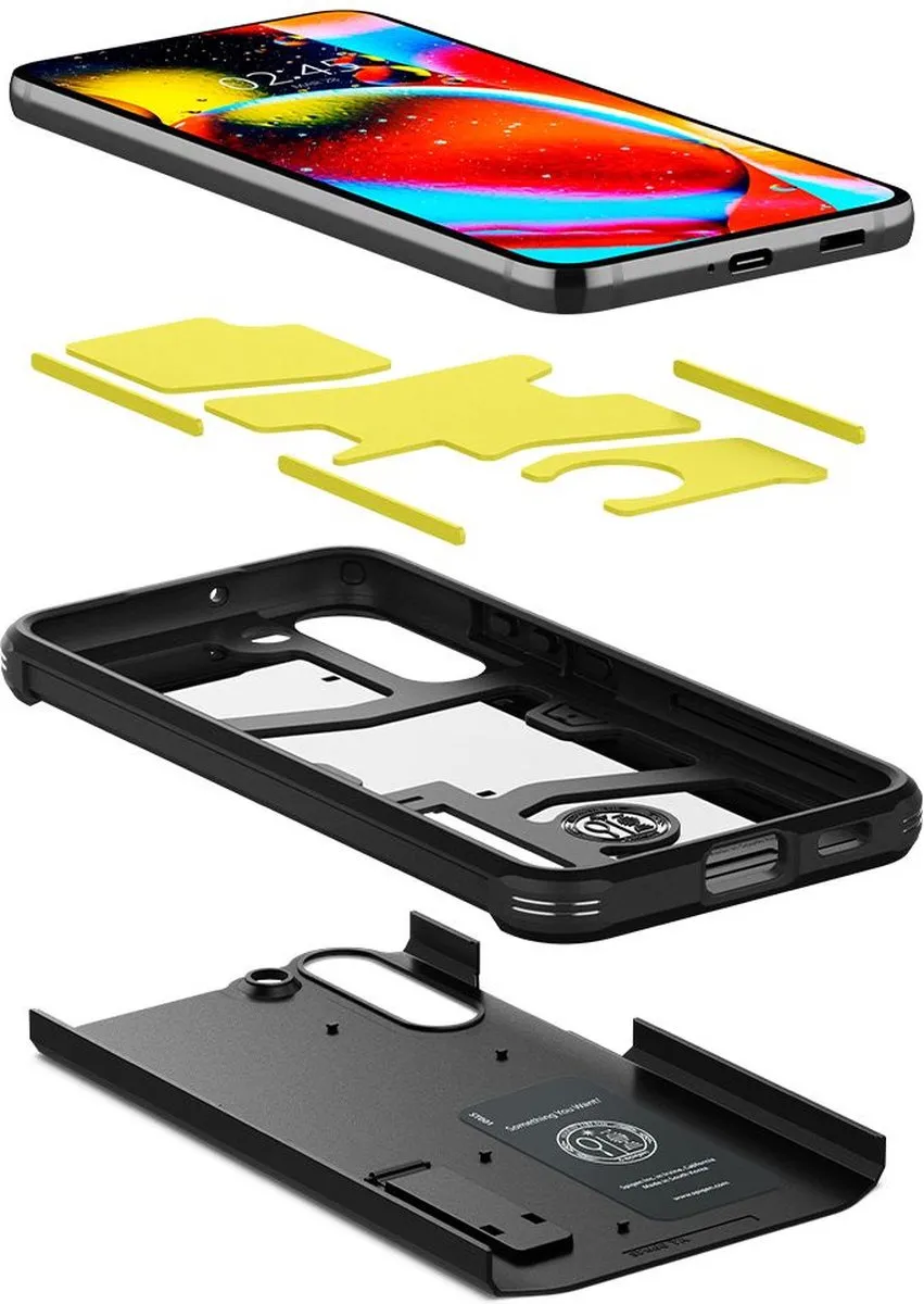 Spigen Tough Armor Hoesje ACS03991 - Samsung Galaxy S22 - Zwart