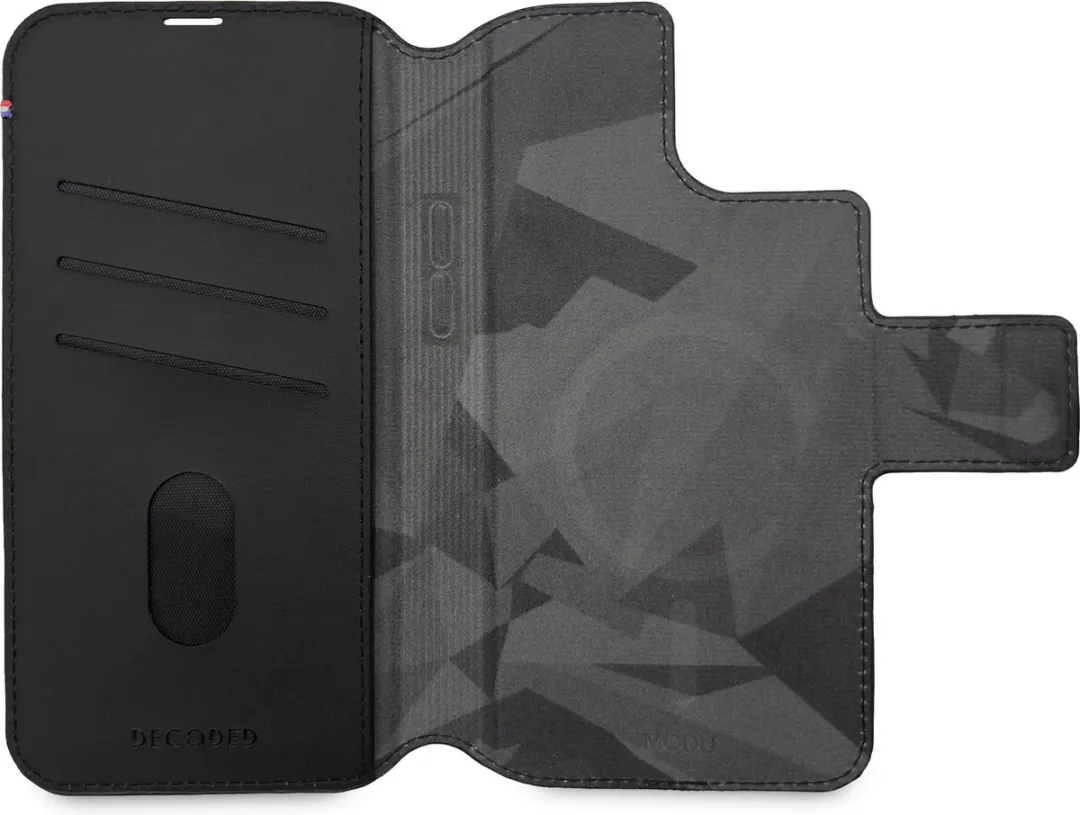Decoded Modu Wallet Case D23IPO67MW1BK - iPhone 14 Plus - 3 Pasjes - Zwart - afbeelding 3 van 6