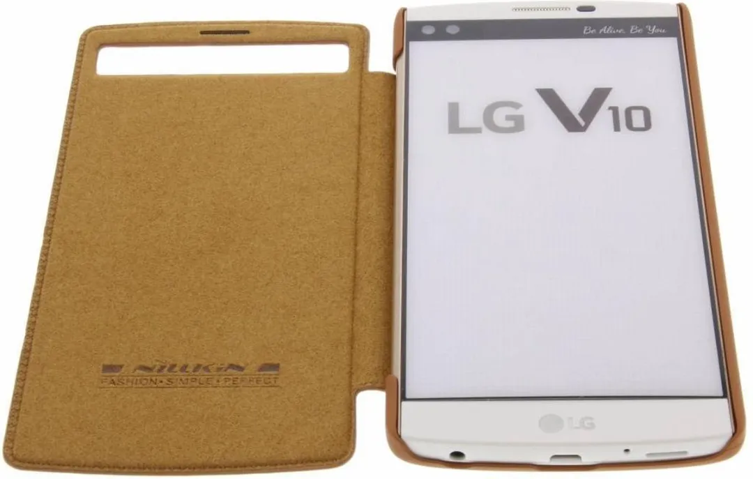 Nillkin Qin Leather Slim Booktype Hoes LG V10 - Multi Color - afbeelding 3 van 6