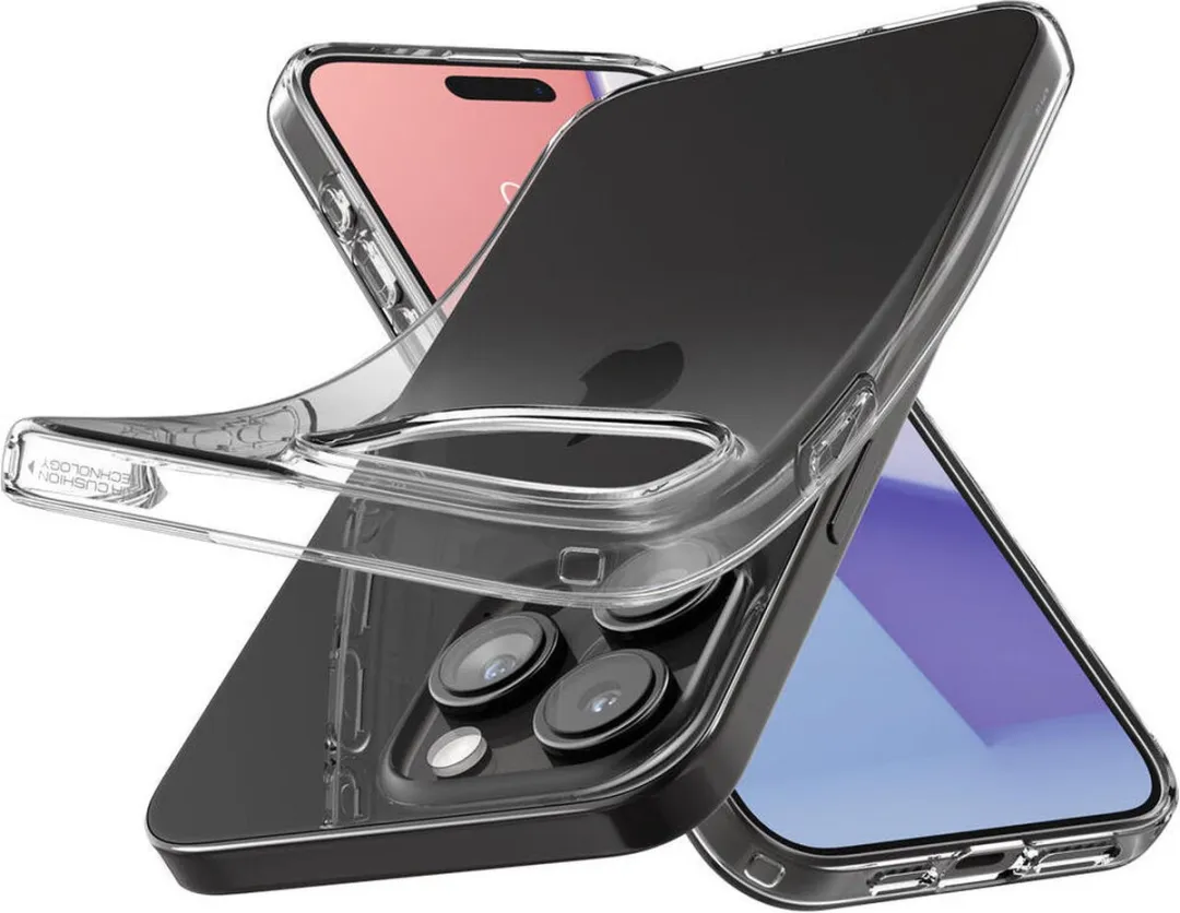 Spigen Crystal Flex ACS06443 Hoesje - iPhone 15 Pro Max - Transparant