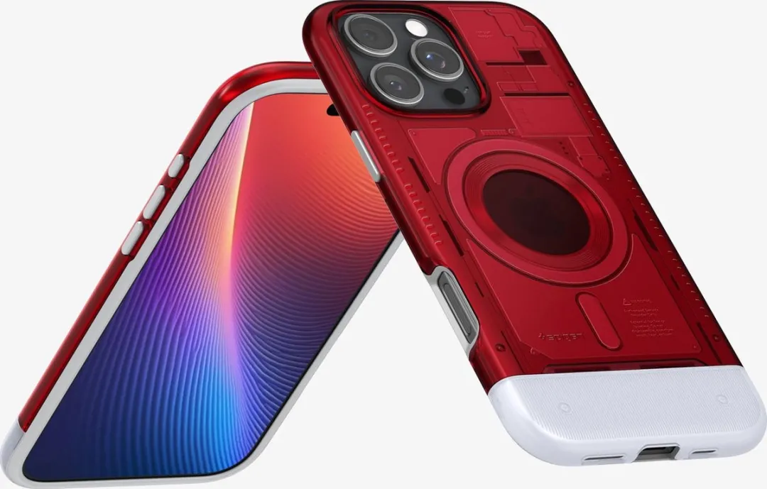 Spigen Classic C1 MagFit Hoesje iPhone 16 Pro Max - Rood - ACS08020