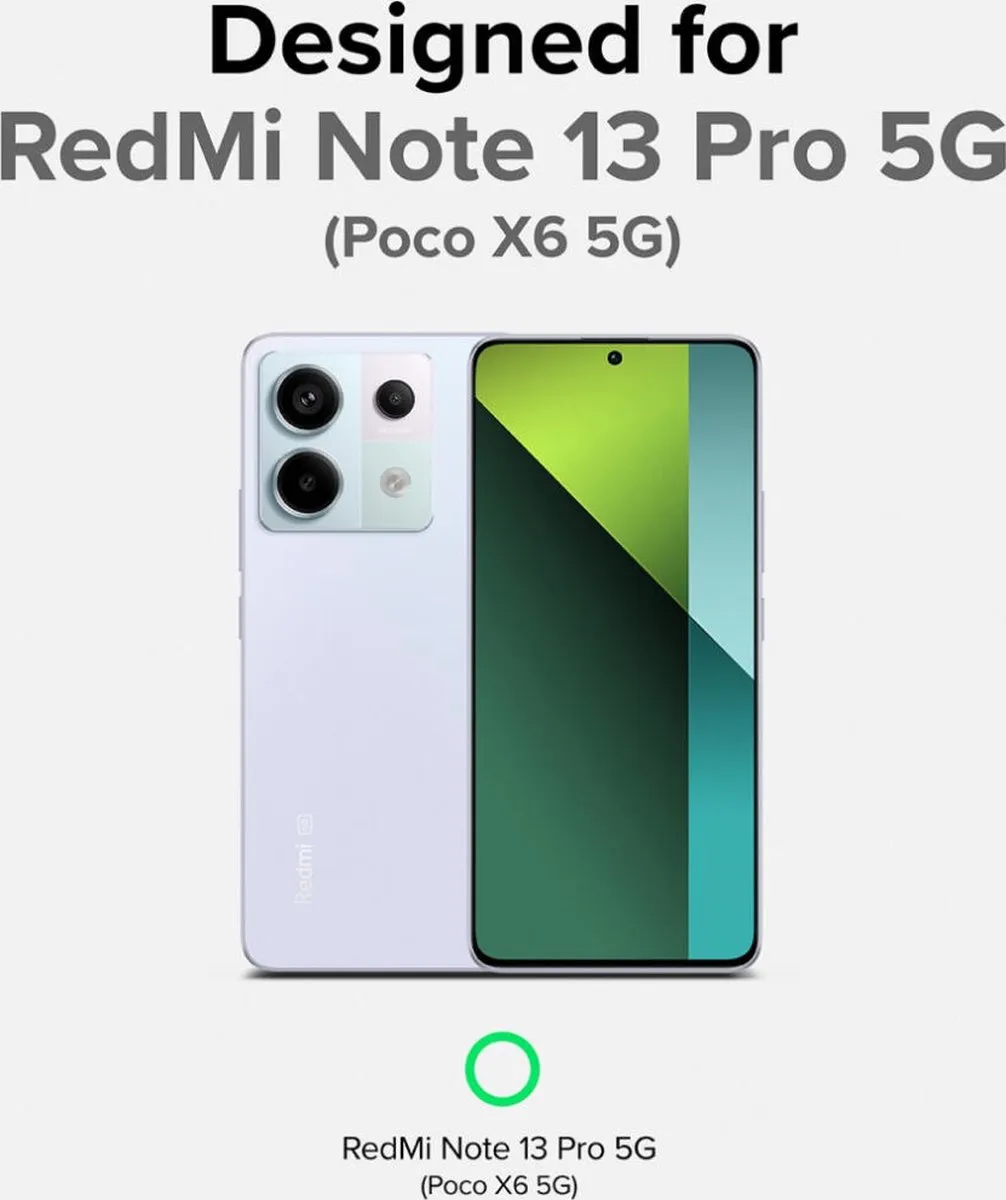 Ringke Fusion X Hoesje - Xiaomi Redmi Note 13 Pro 5G/Poco X6 - Camo Zwart