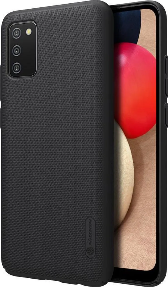 Nillkin Frosted Shield Hoesje Samsung Galaxy A02S - Zwart - afbeelding 5 van 5