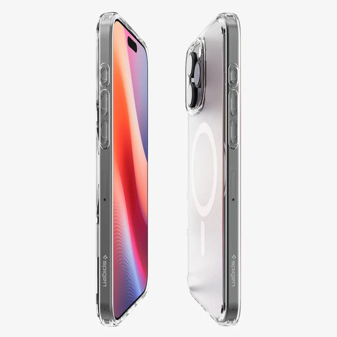 Spigen Ultra Hybrid MagFit ACS08138 Hoesje - iPhone 16 Pro - Roze Transparant