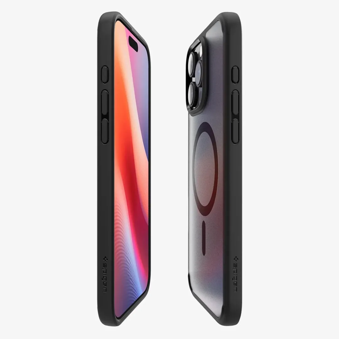 Spigen Ultra Hybrid MagFit ACS08003 Hoesje - iPhone 16 Pro Max - Frost Zwart
