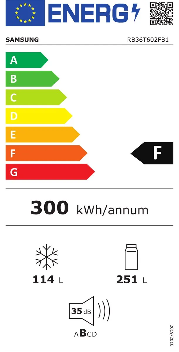 Samsung RB36T602FB1 Koel-vriescombinatie 365L - No Frost - Grafiet
