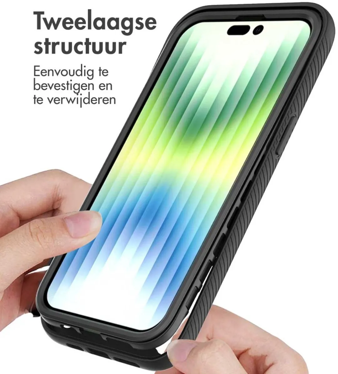Imoshion Hoesje iPhone 14 Pro Max - 360° Bescherming - Zwart