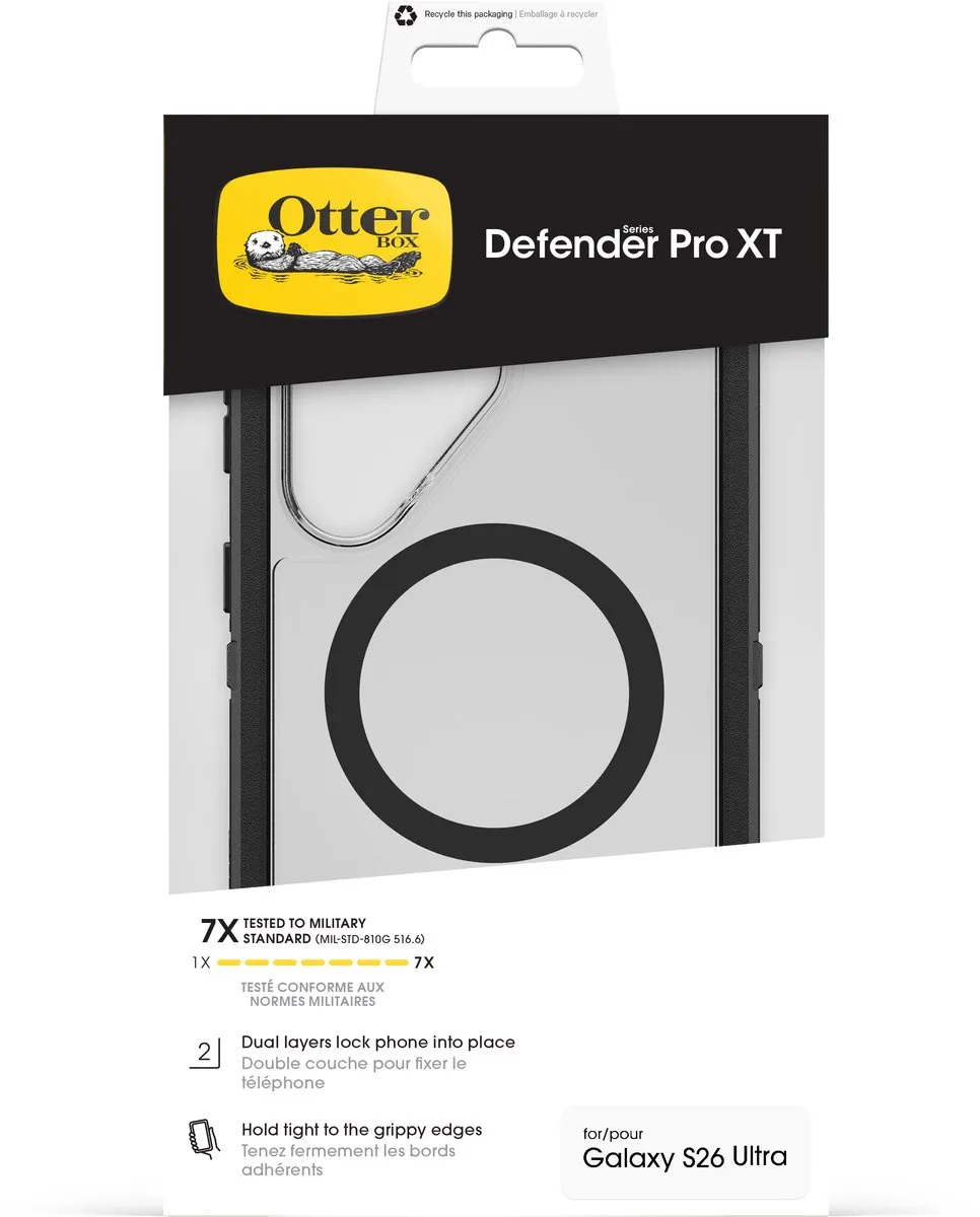 OtterBox Defender Pro XT 77-99896 Hoes - Samsung Galaxy S26 Ultra - Zwart/Transparant