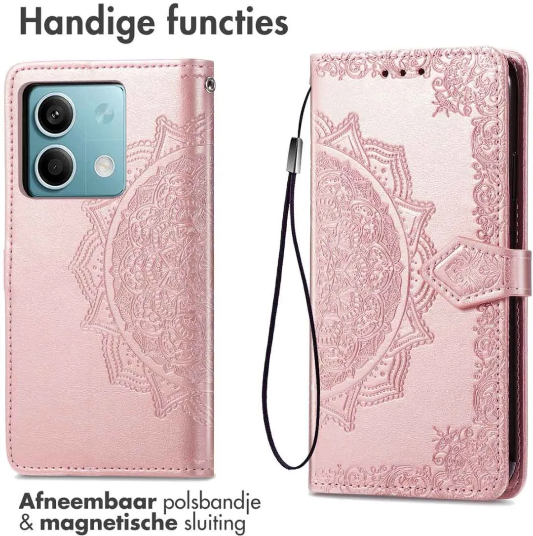 Imoshion Hoesje Xiaomi Redmi Note 13 - Roségoud - 3 Pasjes