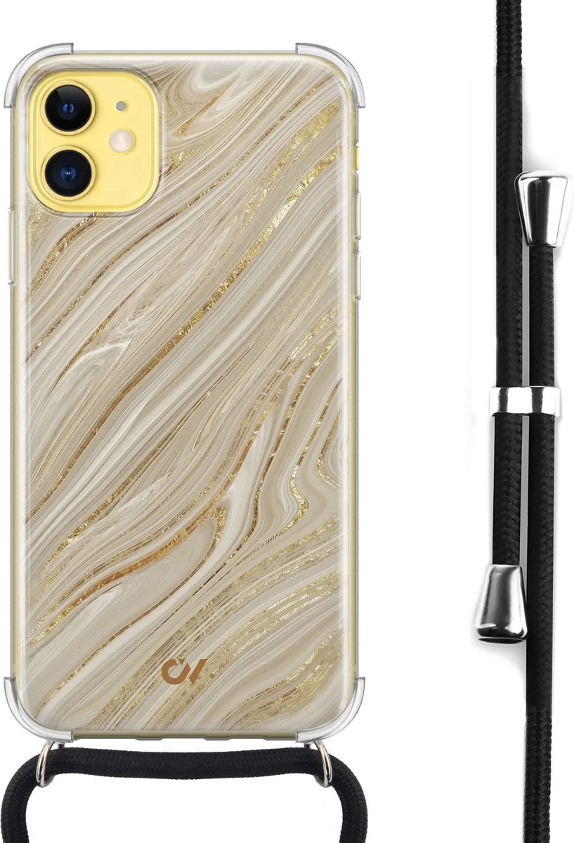 Casevibes Telefoonhoesje iPhone 11 Golden Marble